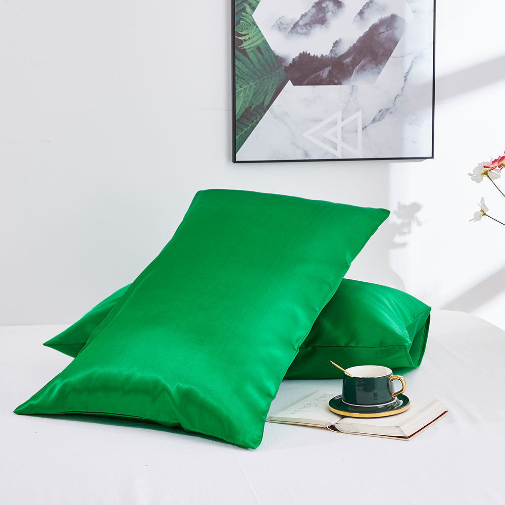 Artificial Silk, Smooth Polyester Fiber, Two Pillowcase, Variety Colors and Sizes. Perfect Senior Gift.