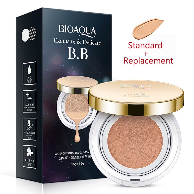 Bio-Aqua BB Cream, 3 Color Concealer, Moisturizing Foundation, Whitening, Flawless Makeup Bare For Face Beauty Makeup