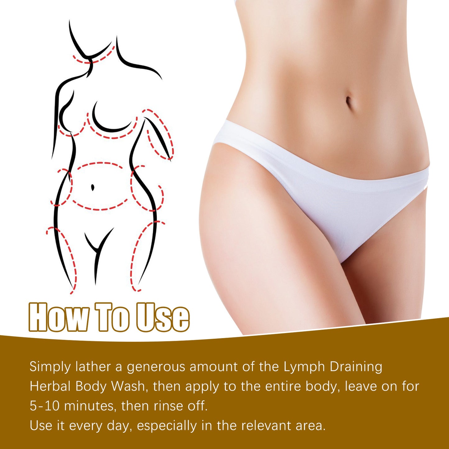 Body Shaping Shower Gel with Ginger. Lymph Slimming Gel.