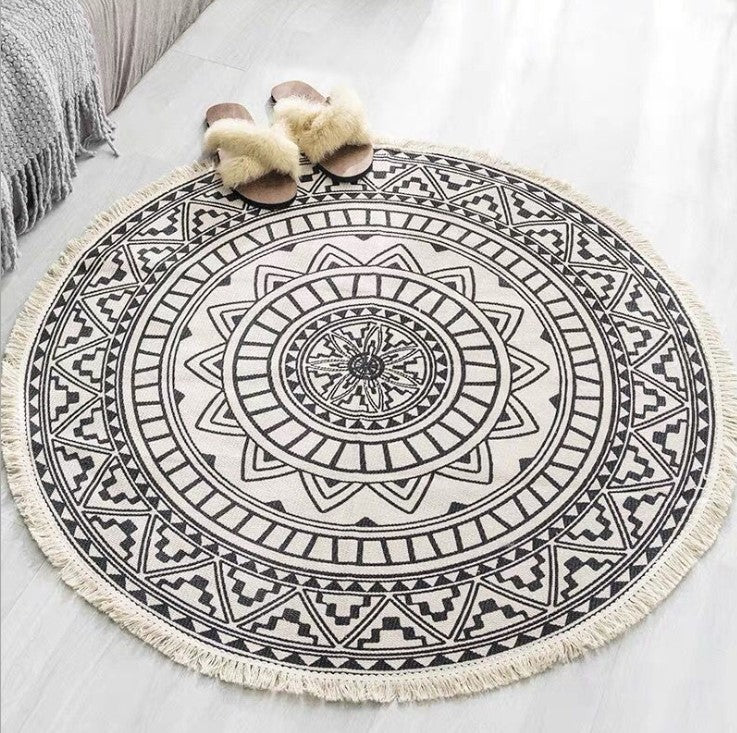 Nordic Cotton-Linen, Round Carpet