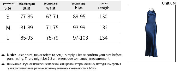 Elegant Satin Backless Long Dress