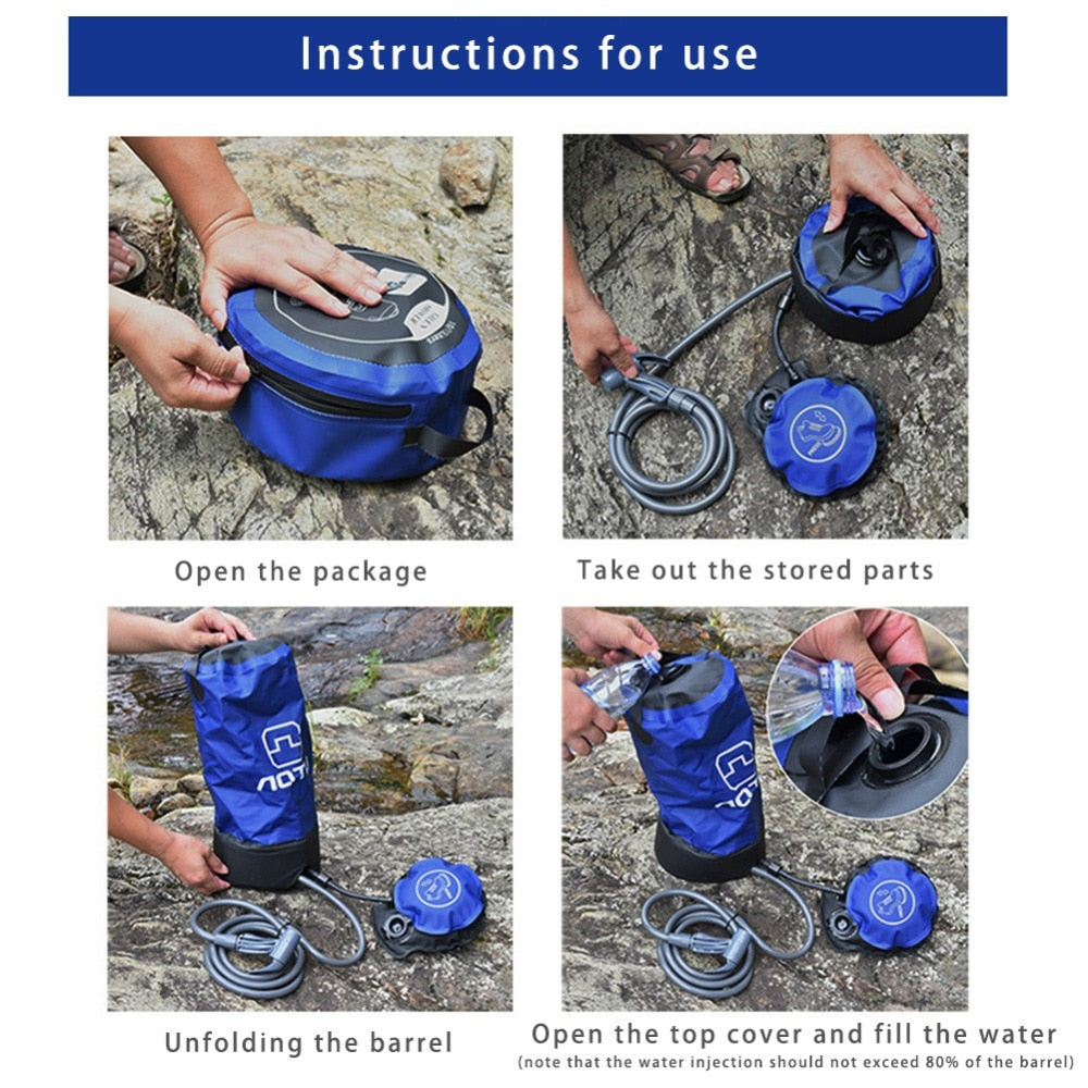 Lite Pressure Washer with Outdoor Shower Bag