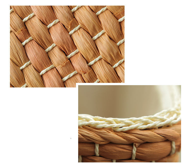 Storage Basket Rattan Woven, Storage Box for Clothes Closet