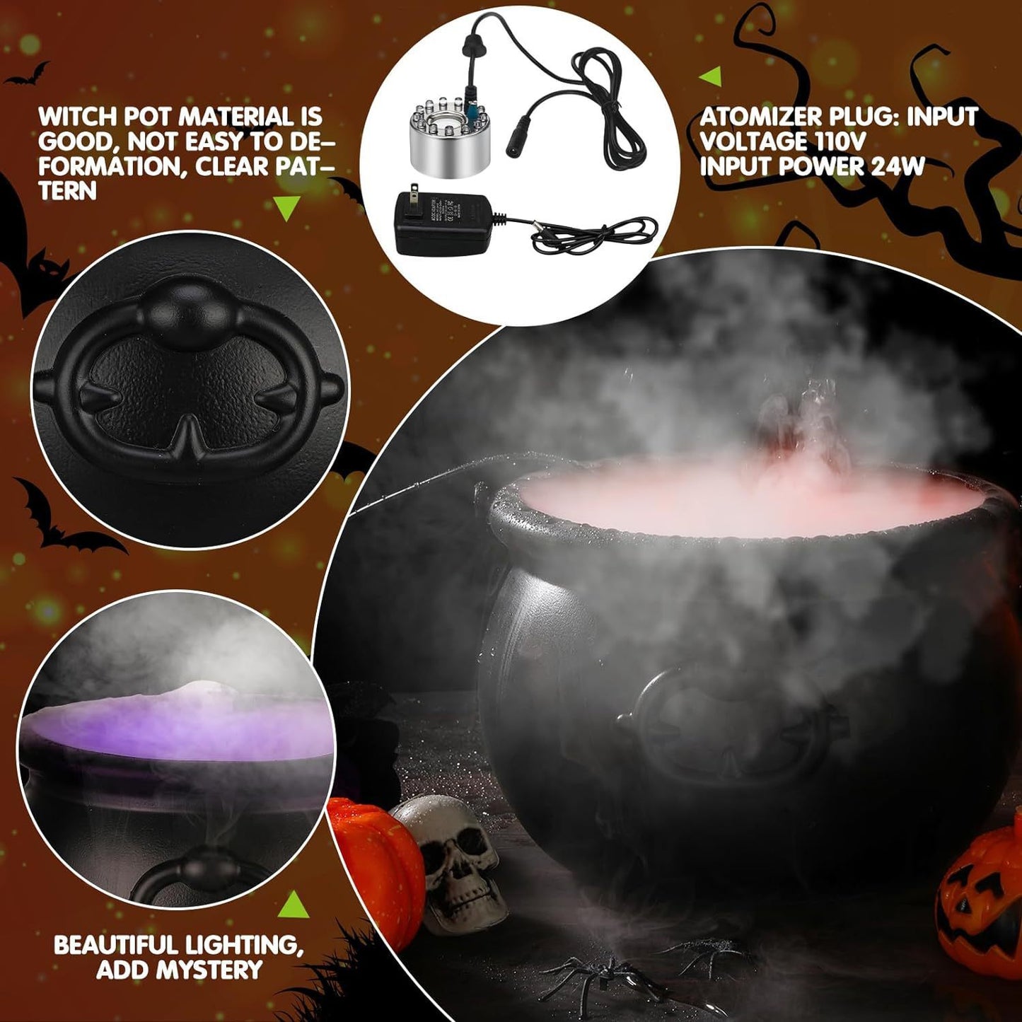 Seasonal Smoking Witches Cauldron.