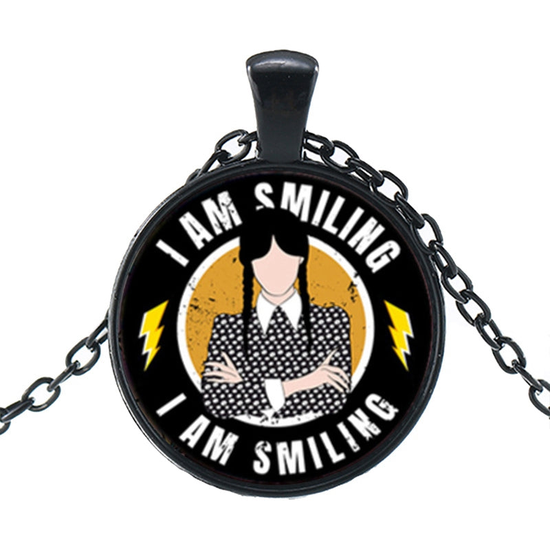 Punk Wednesday, Glass Dome Pendant Necklace.