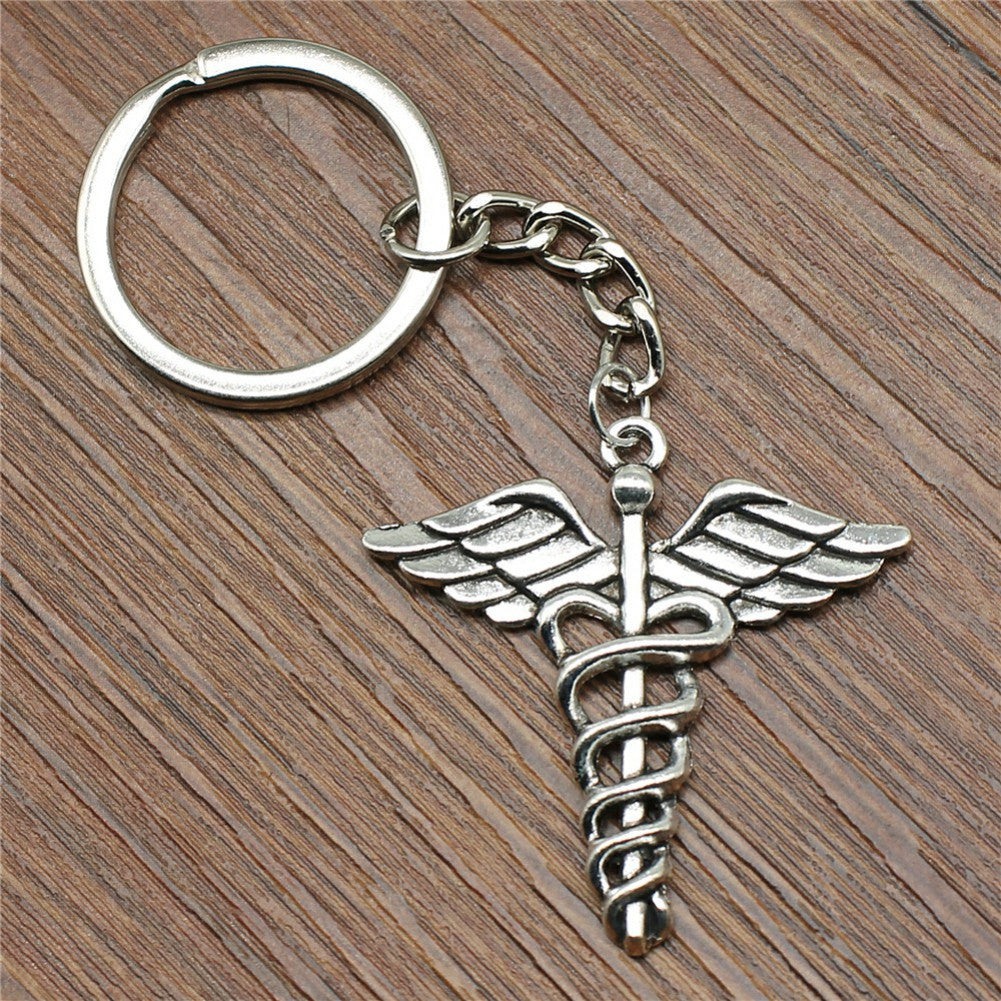Jewelry, Silver Key Chain, Congratulation, Gift For Medical Students