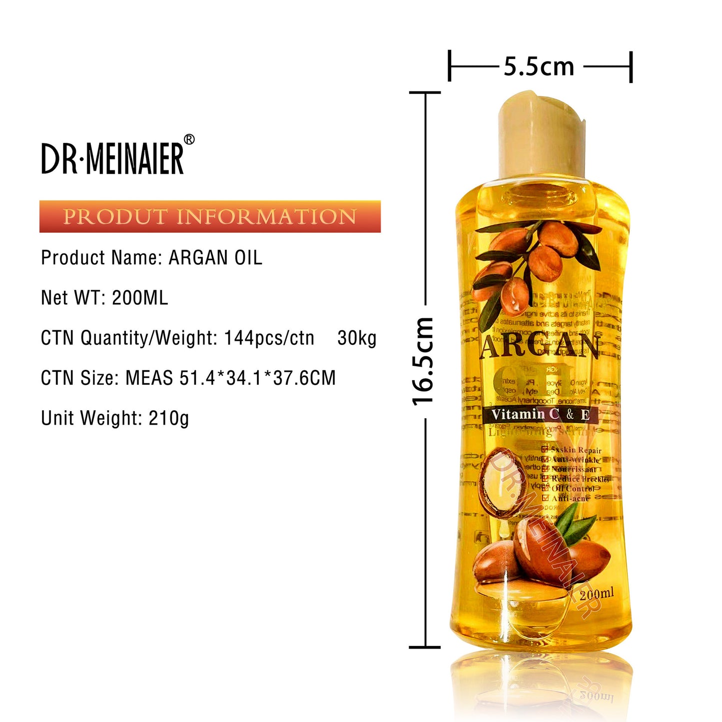 Argan Oil Facial & Body Moisturizing Skin Care