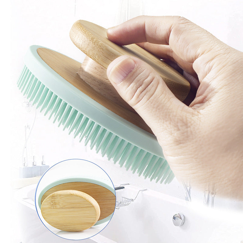 Silicone Bath Brush, Used as Soft Massage, Hand-Held.