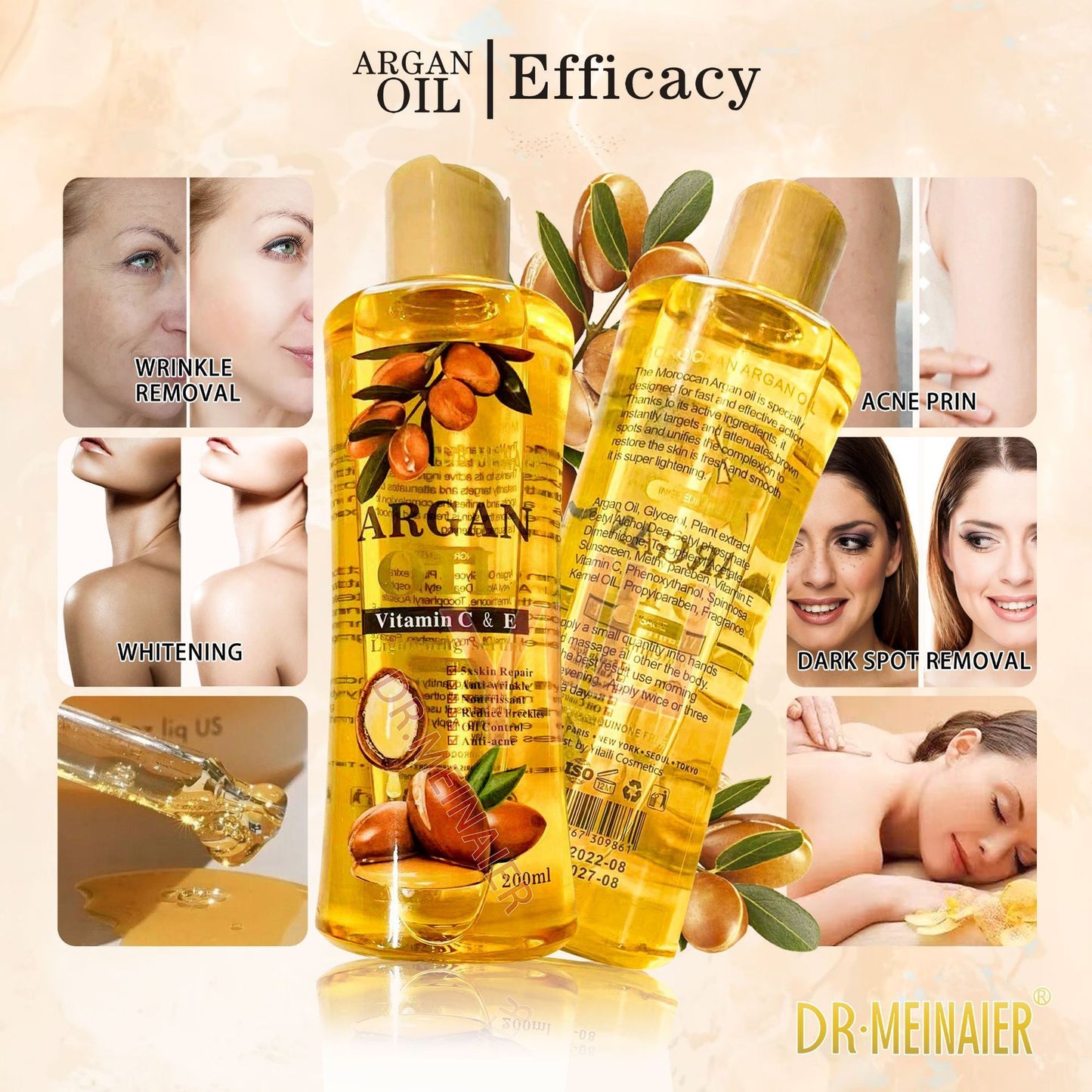Argan Oil Facial & Body Moisturizing Skin Care