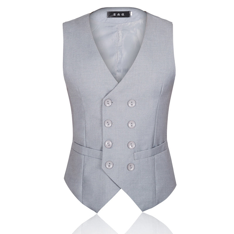 British Style, Double-Breasted, Suit Vest for Young Adult.