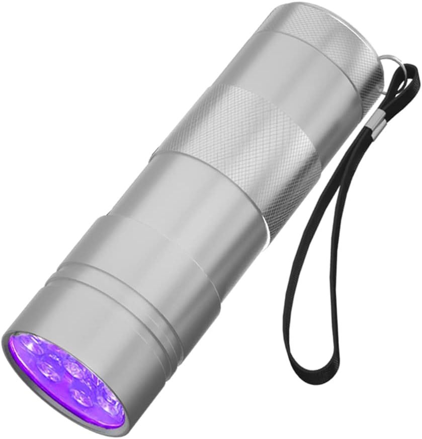 UV Flashlight LED Handheld Blacklight Flashlight Mini to Detect Bed Bugs, Scorpions.  Batteries Not Included.