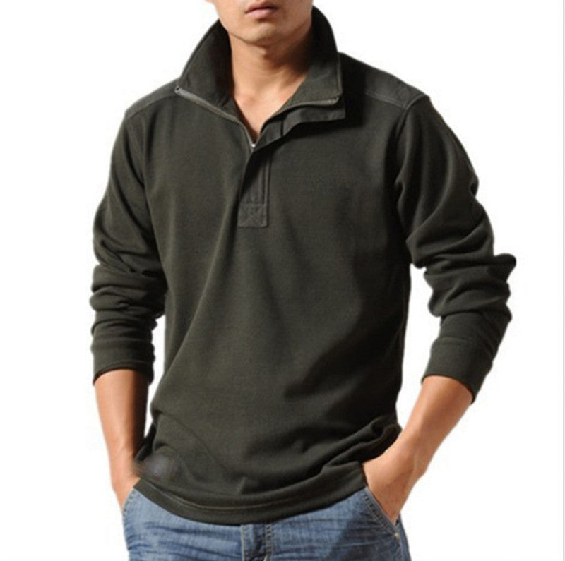 Men's Zipper Front, Polo Style Shirt.