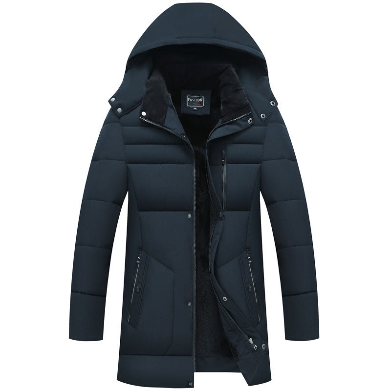 Winter Long Coat with Multi-pockets