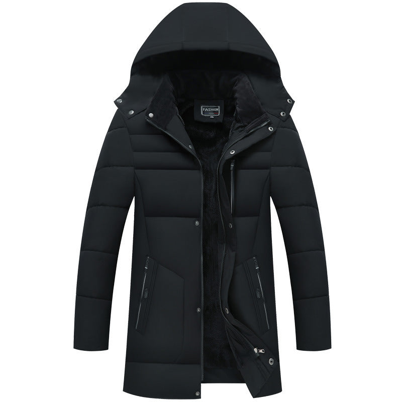 Winter Long Coat with Multi-pockets