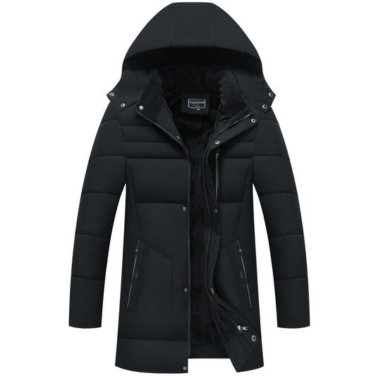 Winter Long Coat with Multi-pockets