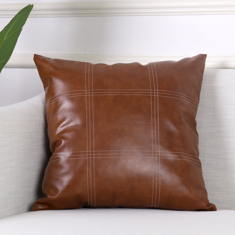 Luxury Leather Sofa Pillow