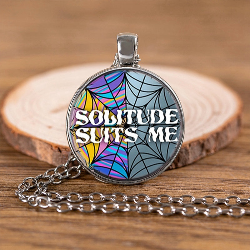 Punk Wednesday, Glass Dome Pendant Necklace.