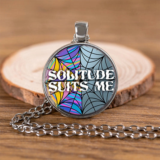 Punk Wednesday, Glass Dome Pendant Necklace.