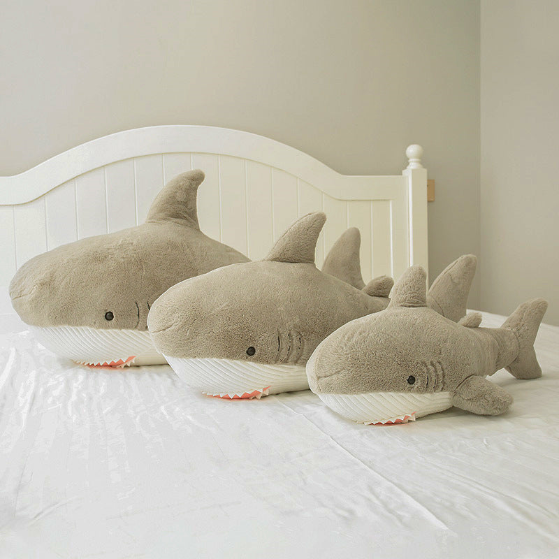 Shark Throw Pillow and Plush Toy Doll
