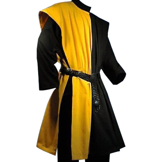 Men's Medieval Traditional, Ceremonial, Long Cover Cape, Vest