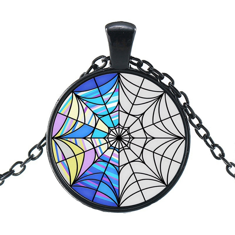 Punk Wednesday, Glass Dome Pendant Necklace.