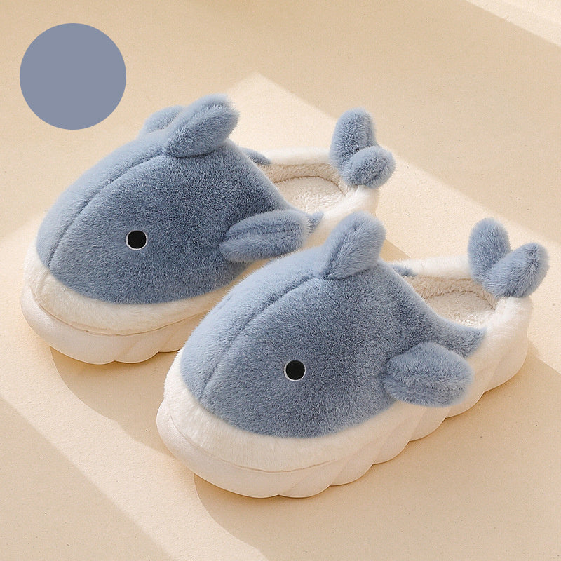 Fun Shark Slippers for Young Teens and Adults, Soft, Furry.