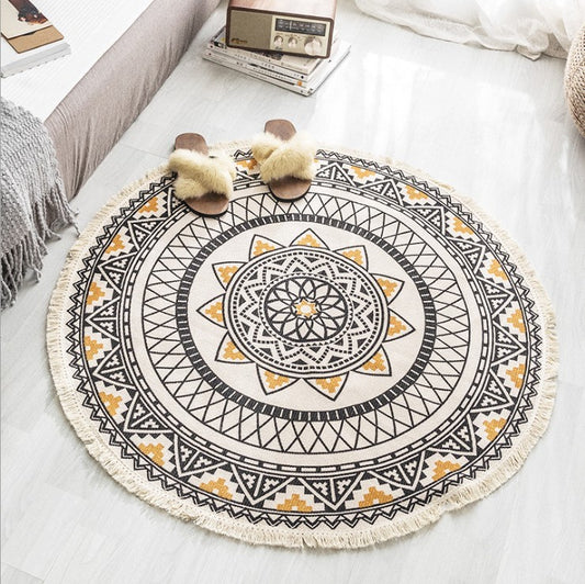 Nordic Cotton-Linen, Round Carpet