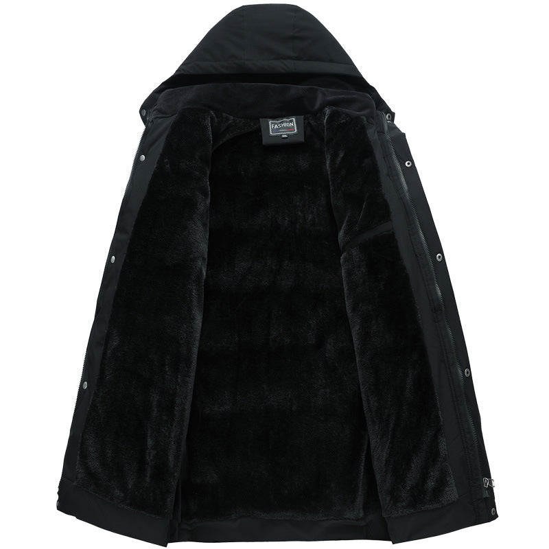 Winter Long Coat with Multi-pockets