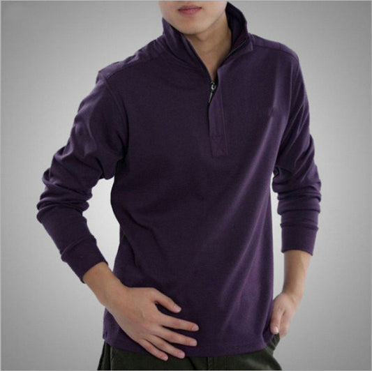 Men's Zipper Front, Polo Style Shirt.