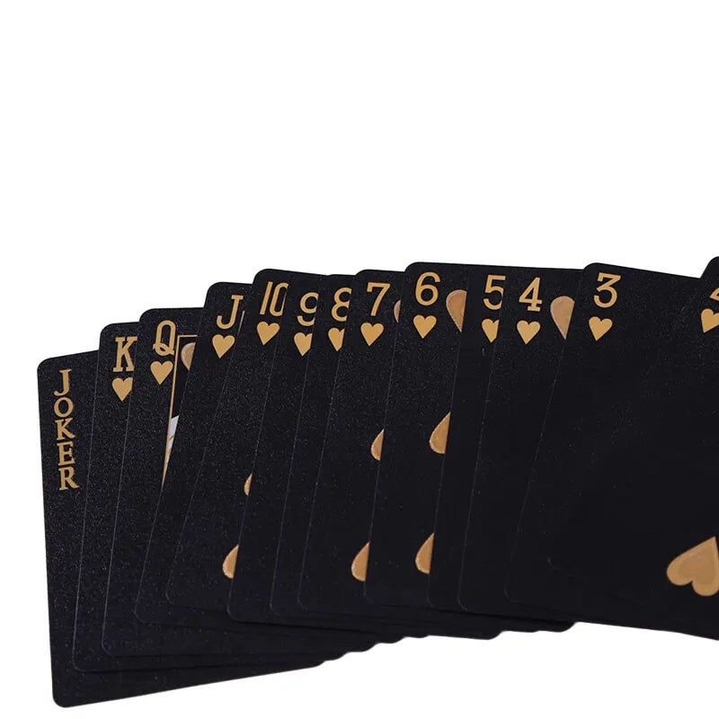 Black Gold Game Playing Cards