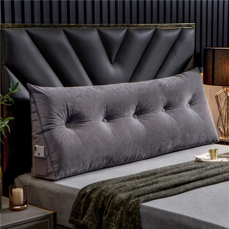 Scandinavian/Nordic Cushion Velvet, Bedroom Headboard Backrest, Large Pillow.