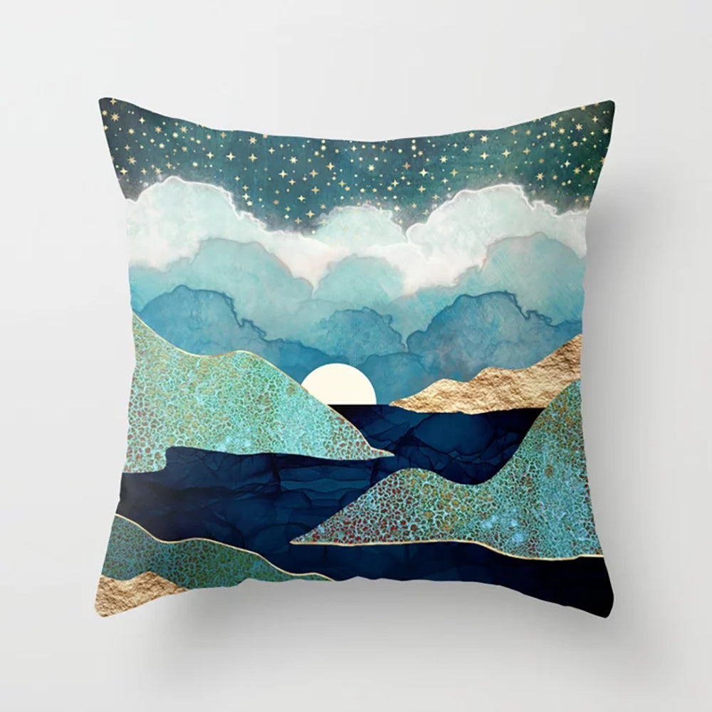 Mountain Region, Colorado Scenes, Sea Coast, Home Decor Plush Cushion Pillow Covers