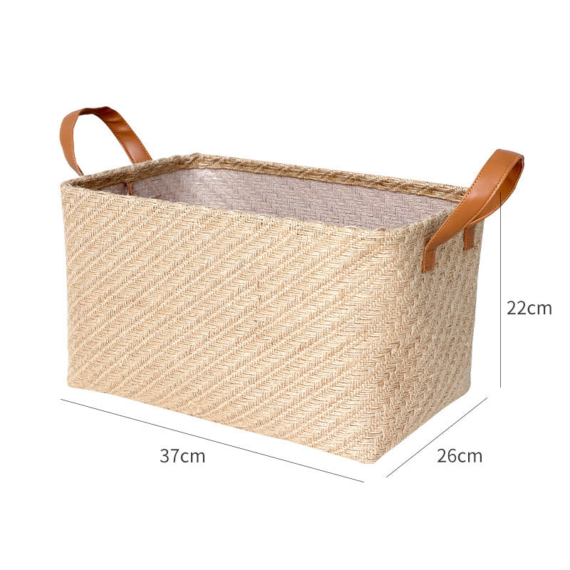 Baskets, Woven Hemp, 3 Different Sizes, 2 Colors, Storage Baskets.