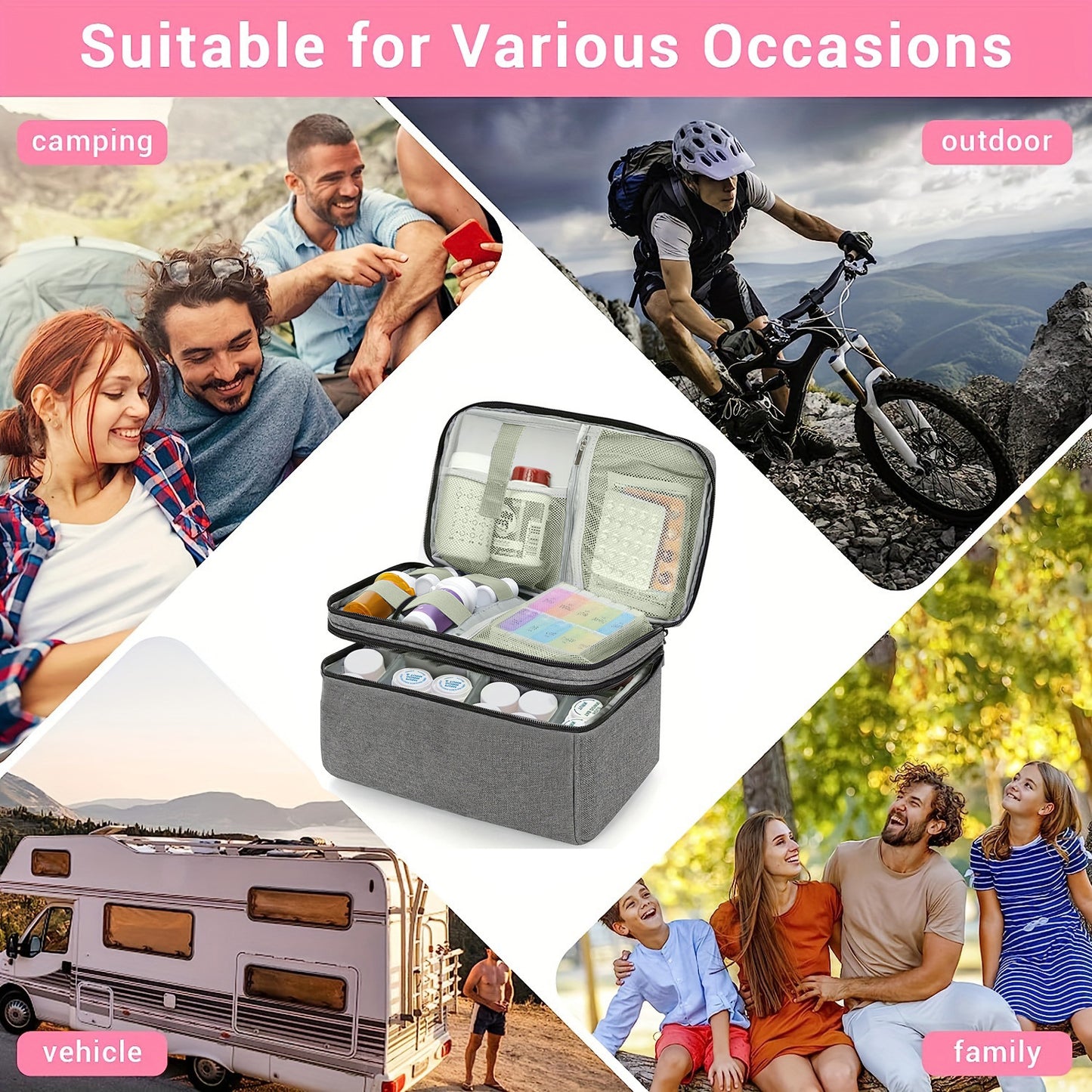 Portable First-Aid, Personal Med Emergency Kit