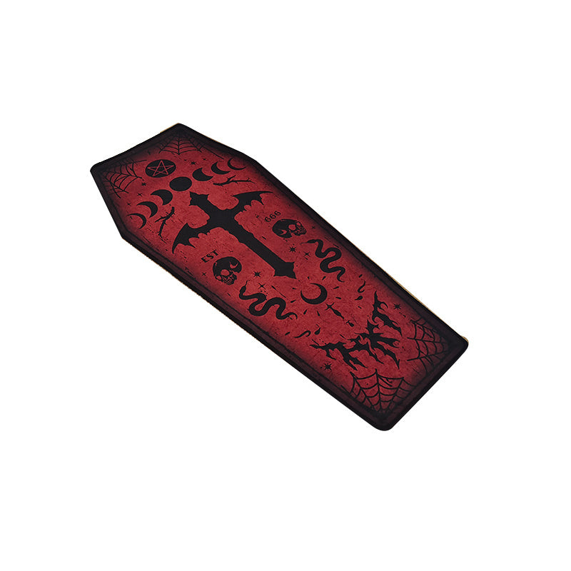 Unique Gothic Bloody Mary Print Throw Rug, Party Decor.