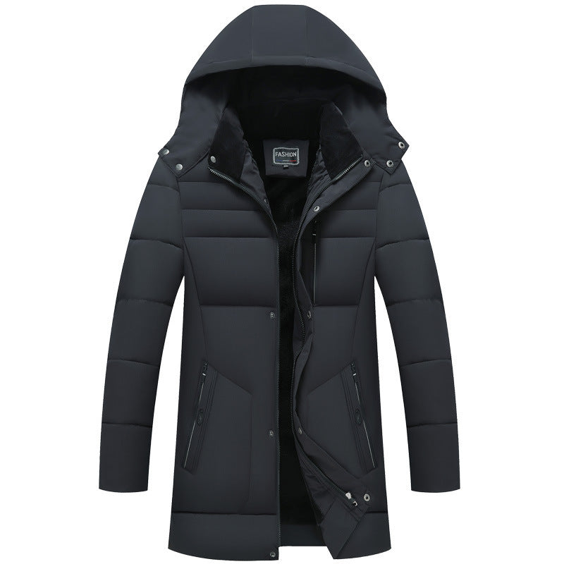 Winter Long Coat with Multi-pockets