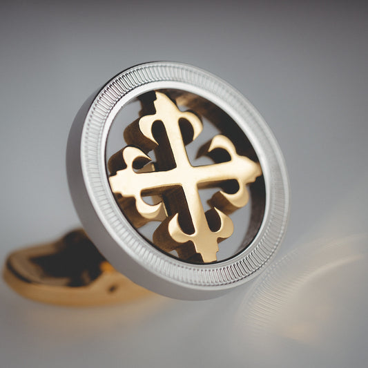 Luxury Cuff Studs, Gold, Silver, Unique, for Shirts.