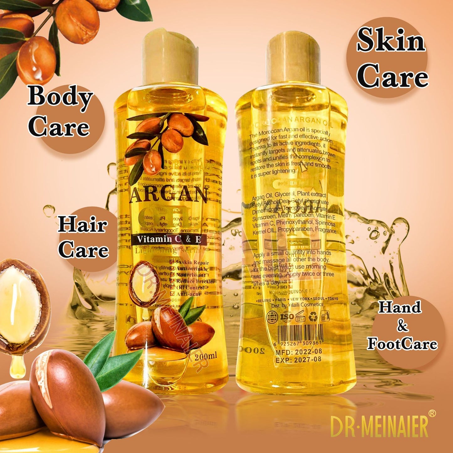 Argan Oil Facial & Body Moisturizing Skin Care