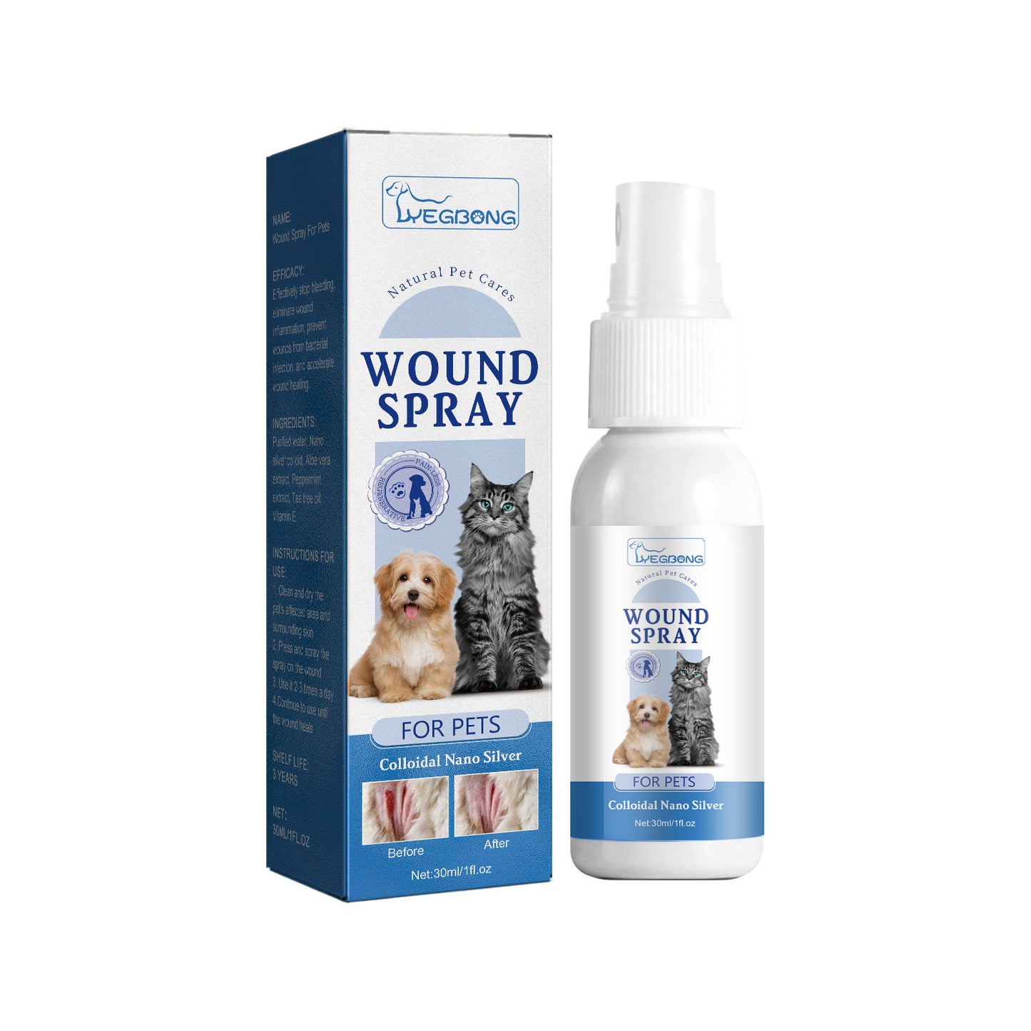 Pet Wound and Skin Care Spray