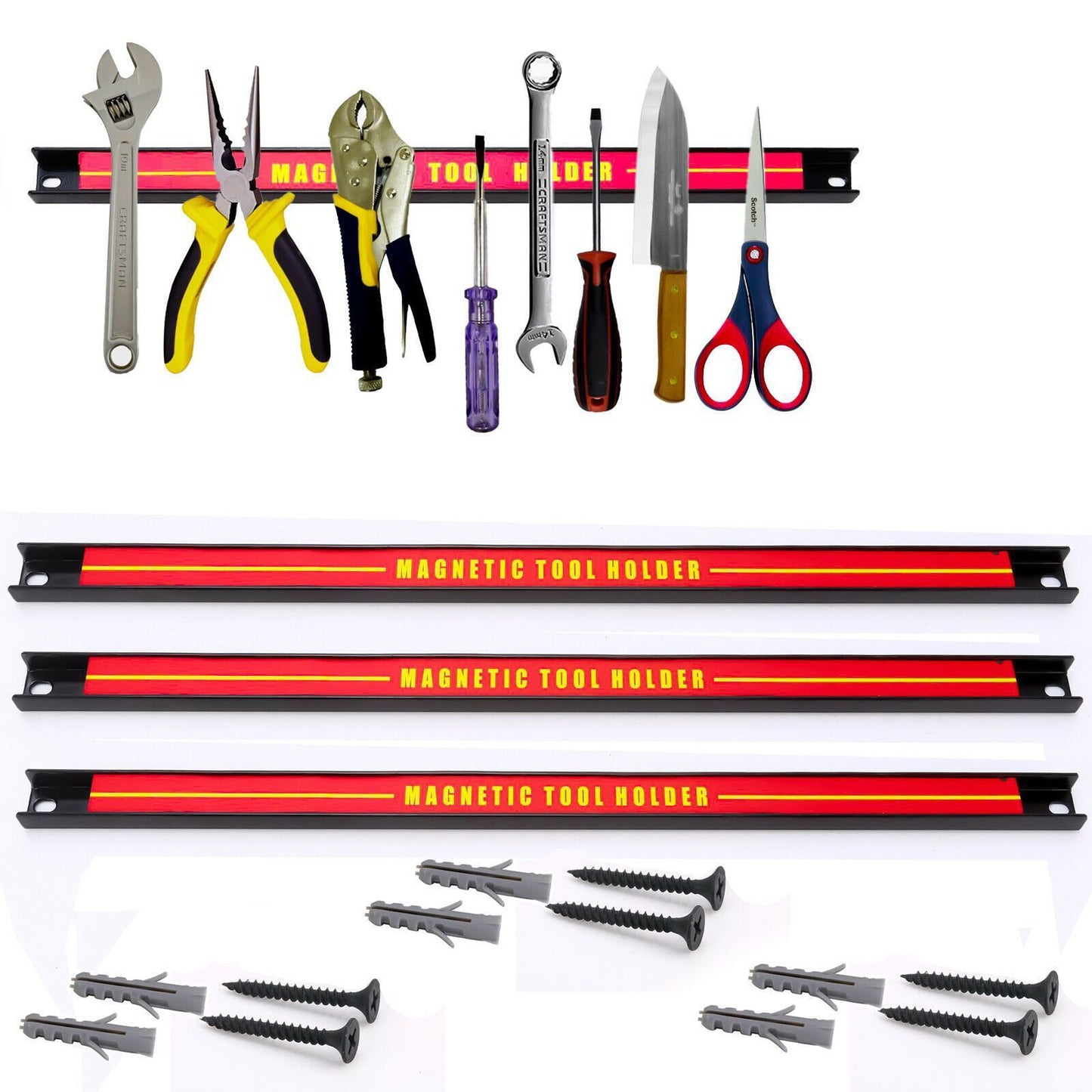 Magnet Tool Bar, Long and Short Magnetic Mountable Strips