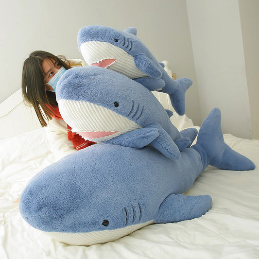 Shark Throw Pillow and Plush Toy Doll