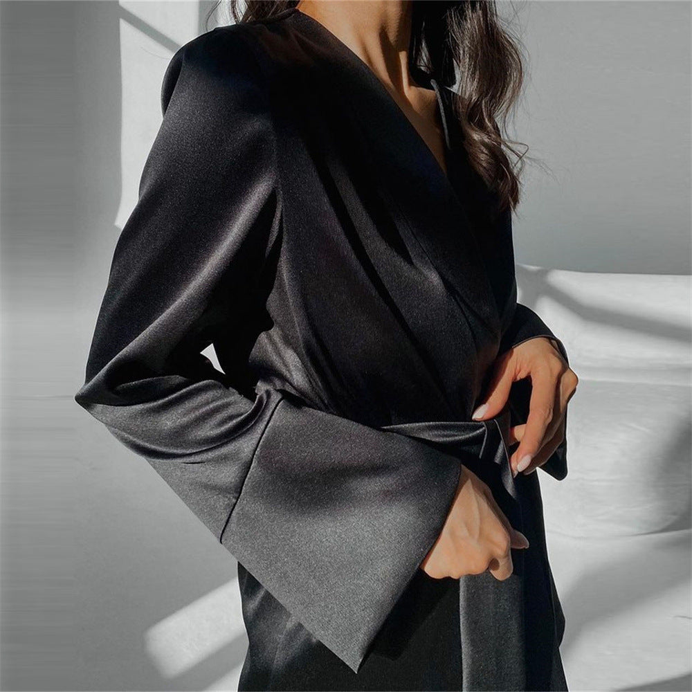 Two Piece Satin Pajama Set