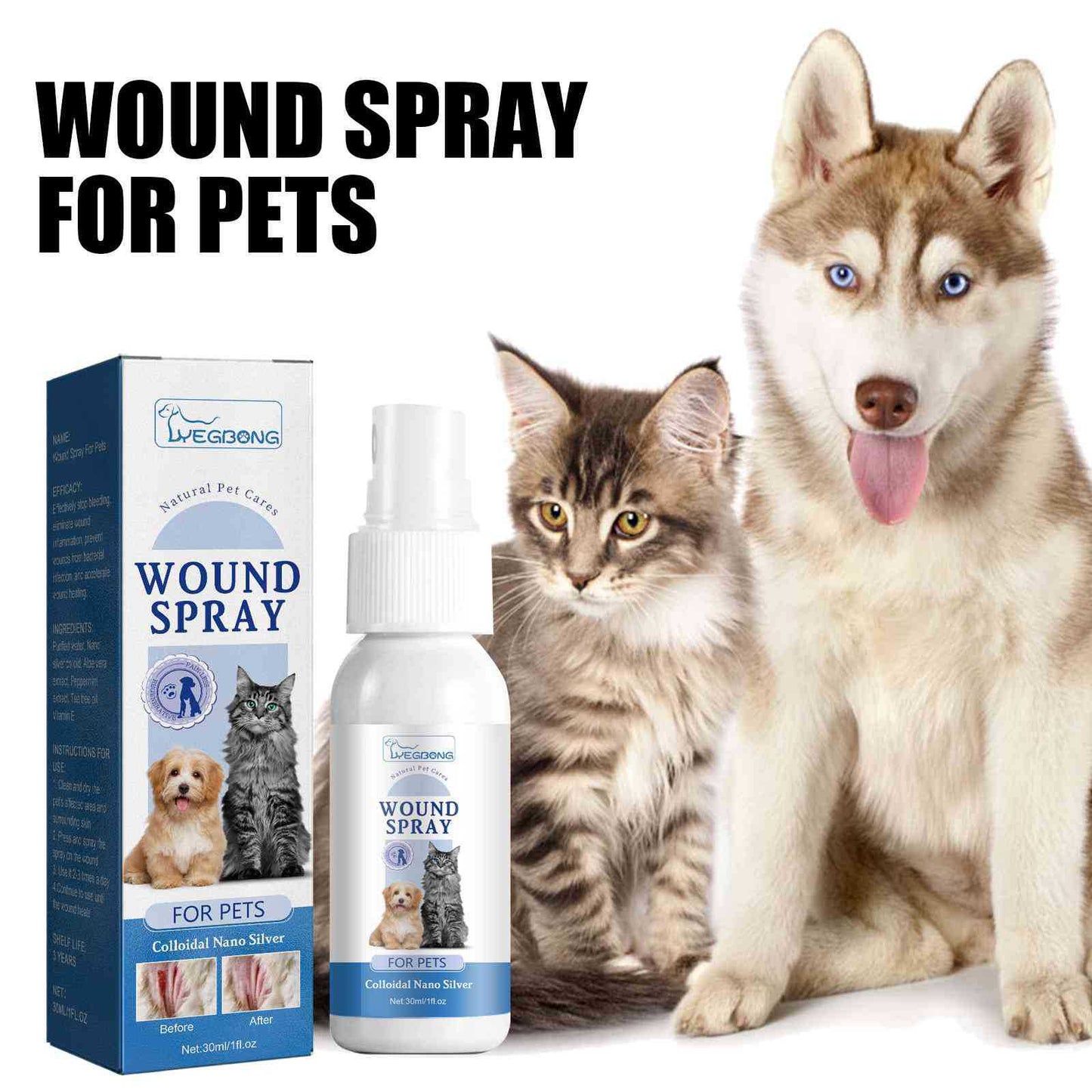 Pet Wound and Skin Care Spray
