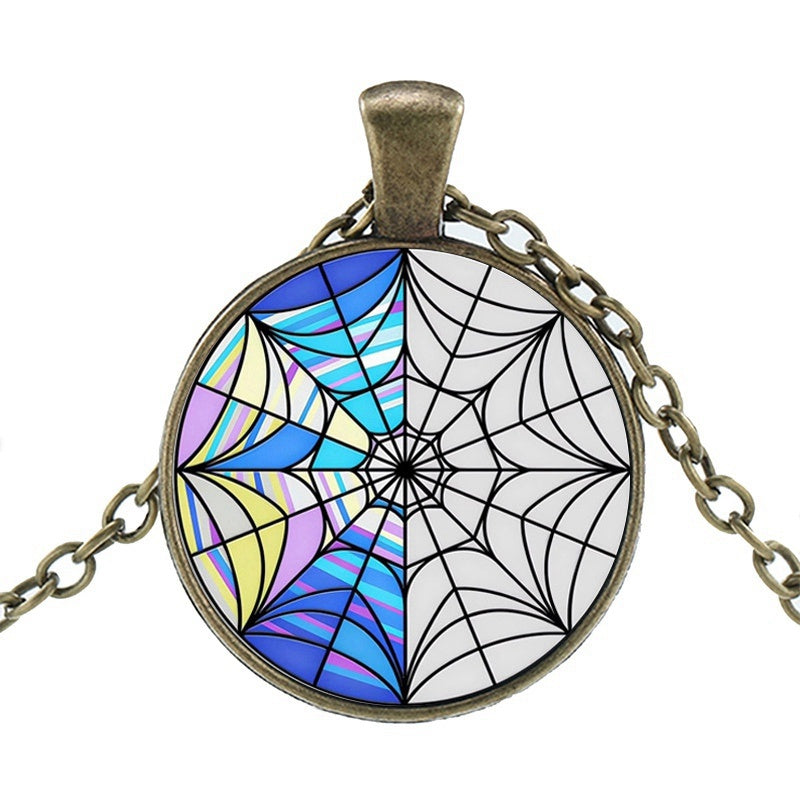 Punk Wednesday, Glass Dome Pendant Necklace.