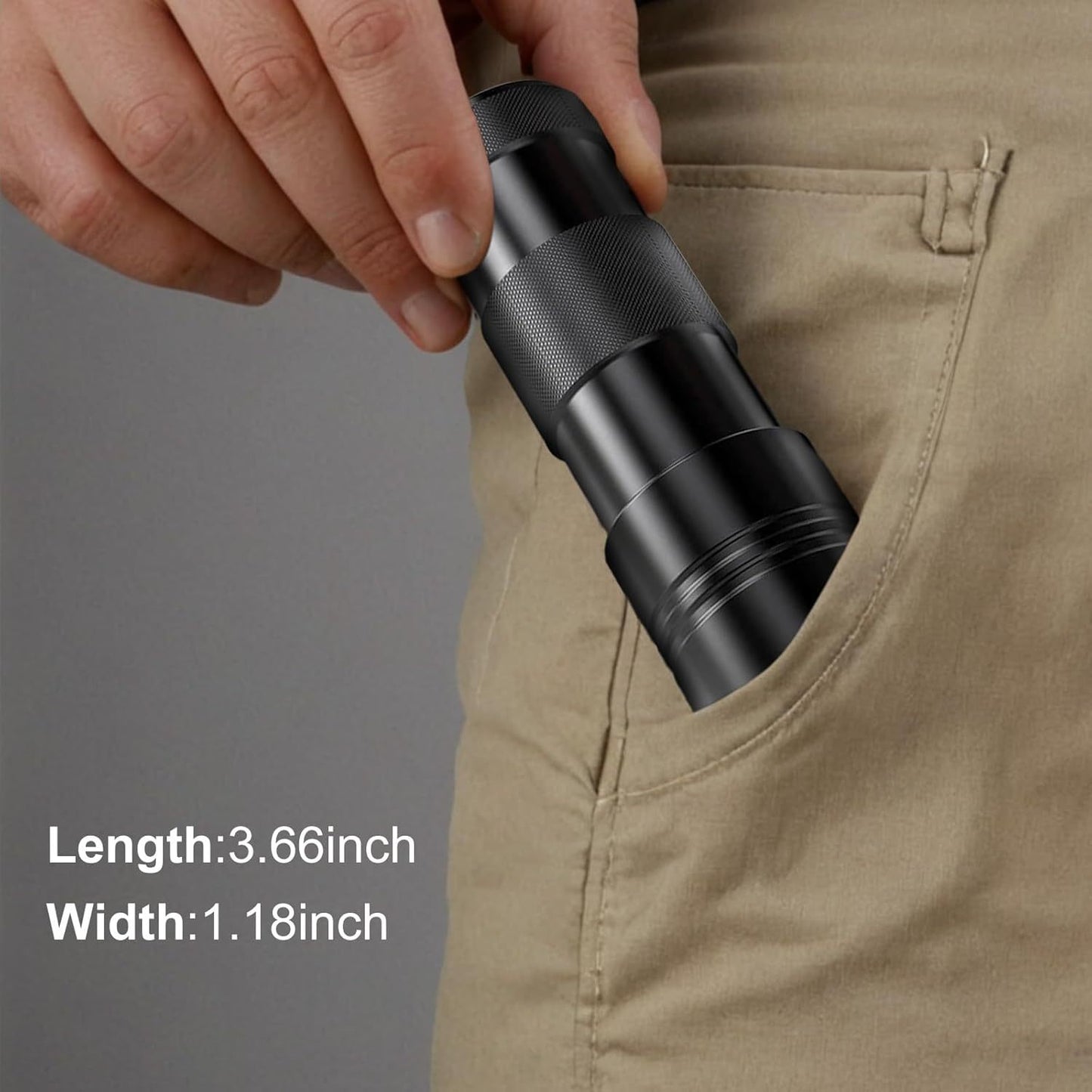 UV Flashlight LED Handheld Blacklight Flashlight Mini to Detect Bed Bugs, Scorpions.  Batteries Not Included.