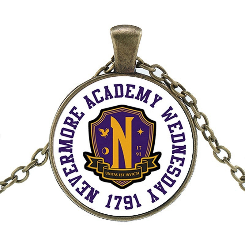 Punk Wednesday, Glass Dome Pendant Necklace.