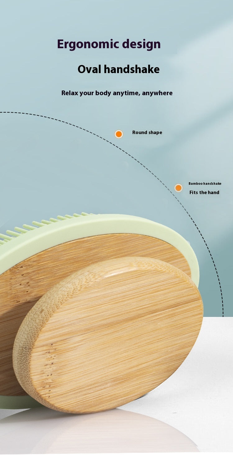 Silicone Bath Brush, Used as Soft Massage, Hand-Held.