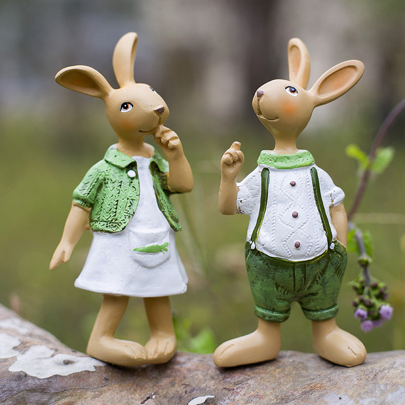 Garden Rabbit Ornaments or Decorations.