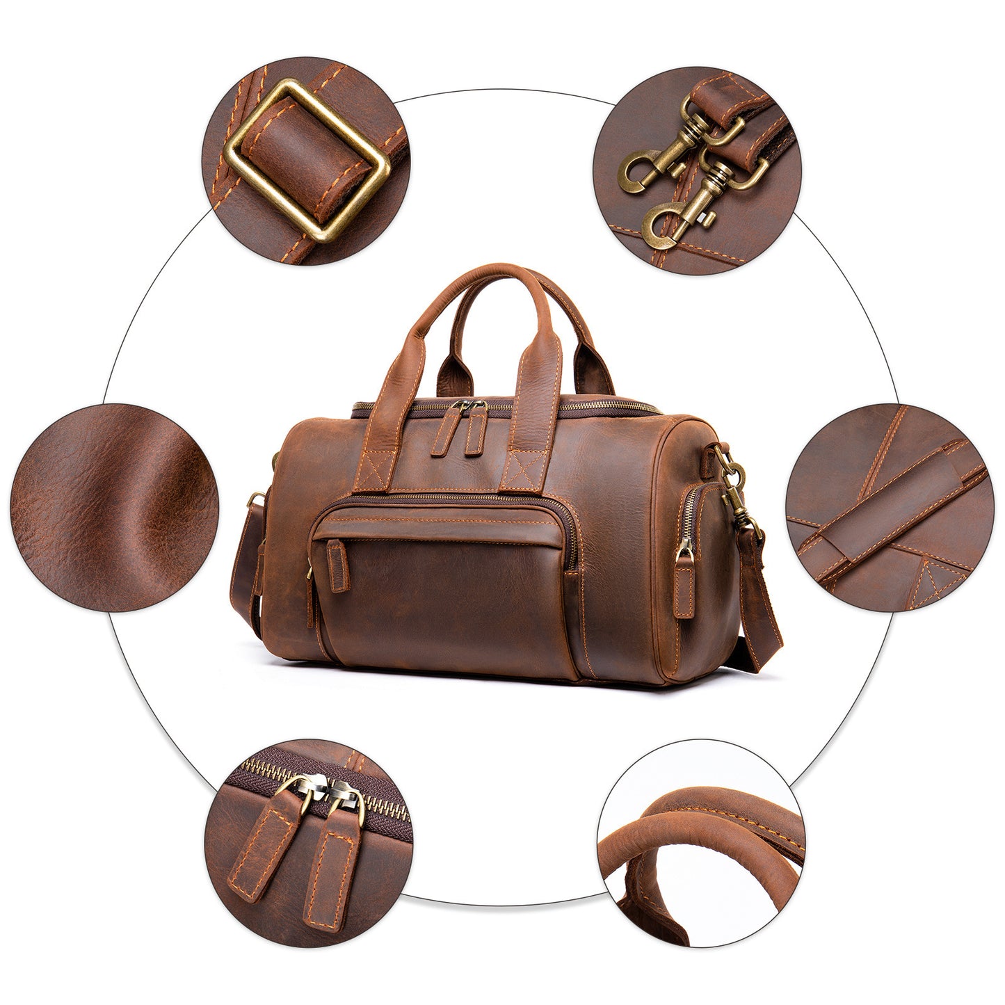 Handmade Retro, Leather Luggage