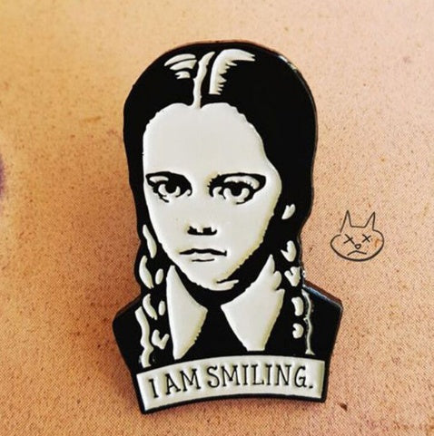 Wednesday Addams | "I AM SMILING" Broach
